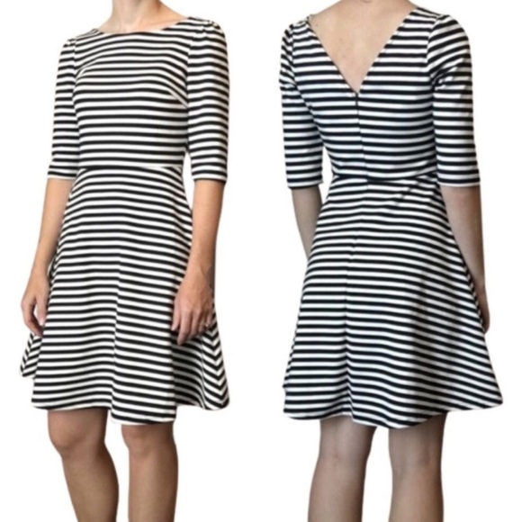 Pixley Dresses & Skirts - Pixley StitchFix Navy Striped Fit & Flare Dress